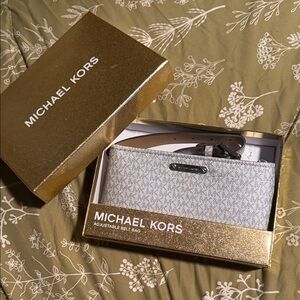 Michael Kors Gold and Silver Belt Bag
